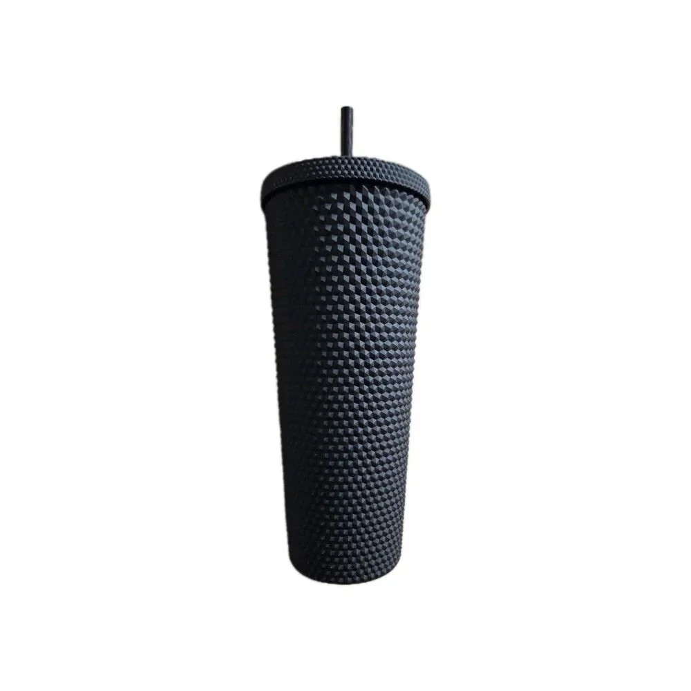 Starbucks Cold Cup 24oz Matte Black Studded Tumbler‎ Limited Edition EUC